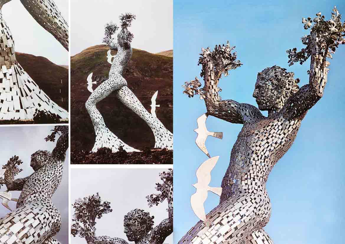 Garden Landscape Sculpture "Warrior"